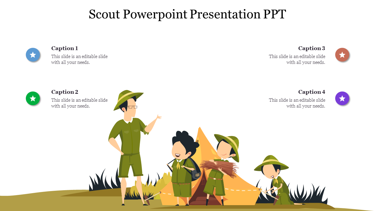 Our Predesigned Scout PowerPoint Presentation PPT Slide